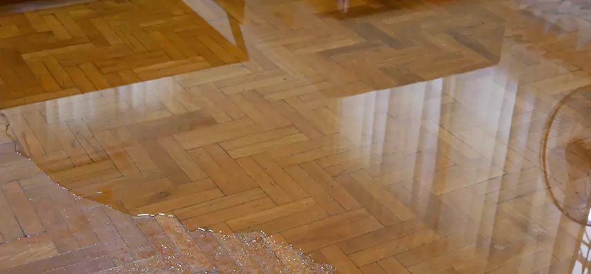 Laminate Wood Floor Water Damage Repair in Boston